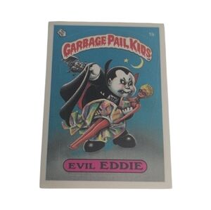 1985 OS1  Evil Eddie Garbage Pail Kid Highly Collectable Trading Card !